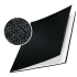 Обложка с вклееным каналом 7 мм (Leitz) А4 «Лён», цвет чёрный (книжный вариант переплёта)
